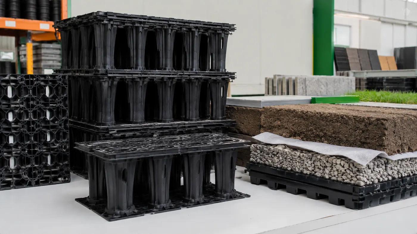 Drainage Cell Under Artificial Grass: Layers and Installation technical reference